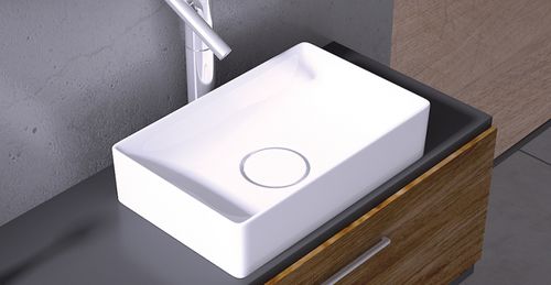 台上盆 - FLOPPY: 6042/6050 - Lapino Ceramic - 陶瓷 / 长方形 / 现代风格