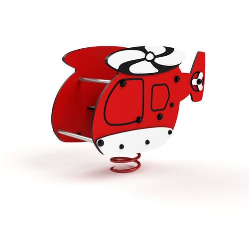 金属弹簧摇摇乐 - 3428S HELICOPTER - Astrus Playgrounds - HDPE / 运输工具 / 单人