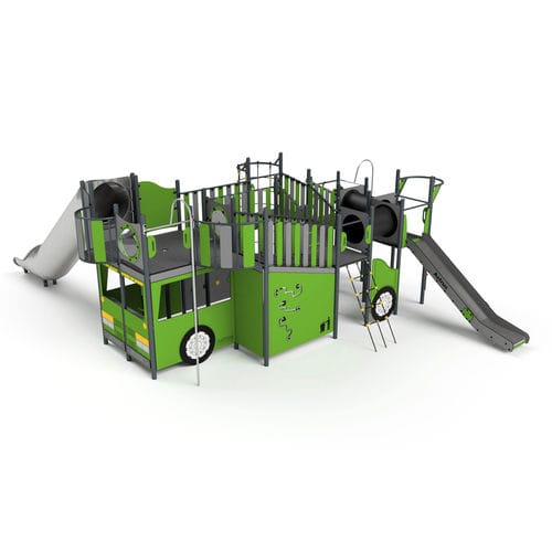 游乐场游乐设施 - 3113S GARBAGE TRUCK - Astrus Playgrounds - 钢 / HDPE / 模块化
