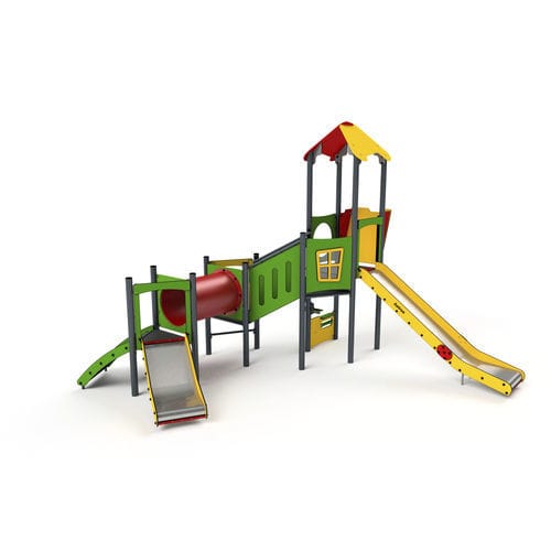 游乐场游乐设施 - 11080 - Astrus Playgrounds - 金属 / PEHD / 模块化