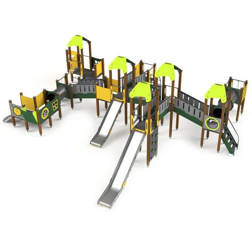 游乐场游乐设施 - 10027 - Astrus Playgrounds - 木质 / 金属 / HDPE