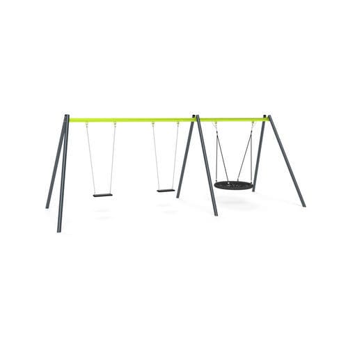 电镀钢秋千 - 3504S  - Astrus Playgrounds - 绳编 / 用于游乐场 / 多头