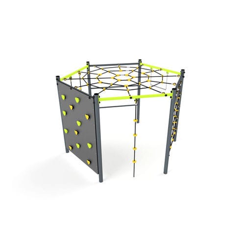 游乐场儿童攀爬设施 - 3606S-1 WITH SPIDER WEB - Astrus Playgrounds - 用于健身路径