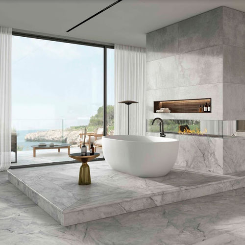 陶土瓷砖 - VENATTO PERLA - Exagres - 抛光 / 室内 / 户外