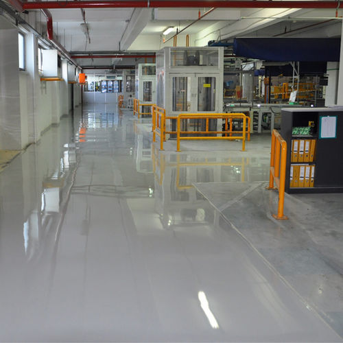 石膏灰泥地面 - L'UNICFLOOR ML40 - UNICA - 混凝土 / 室内 / 人流量较大时用
