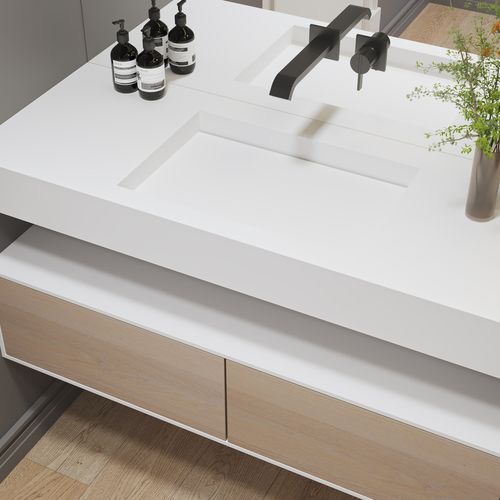 悬挂式台盆 - GLIESE SLIM - Riluxa - 大理石 / Corian®可丽耐 / 坚硬表面