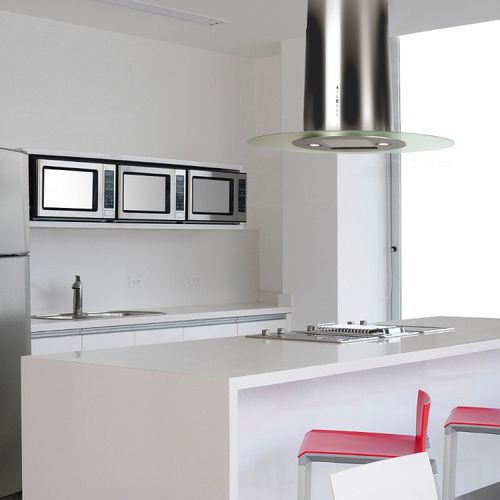 岛台吸油烟机 - LA-90-OVL - Luxair Cooker Hoods Kitchen Extractors - 内置照明 / 原创设计