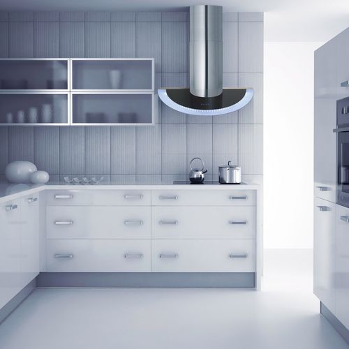 壁挂吸油烟机 - LA-90-MARS - Luxair Cooker Hoods Kitchen Extractors - 内置照明 / 原创设计 / 黑色