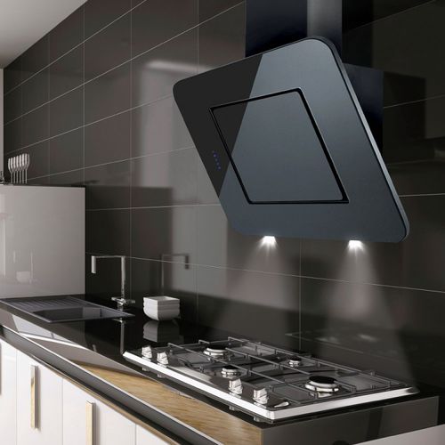 壁挂吸油烟机 - LA-90-NEXON-BG - Luxair Cooker Hoods Kitchen Extractors - 内置照明 / 原创设计 / 黑色