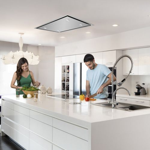 悬挂式吸油烟机 - LA-90-DELUX-SS - Luxair Cooker Hoods Kitchen Extractors - 内置照明