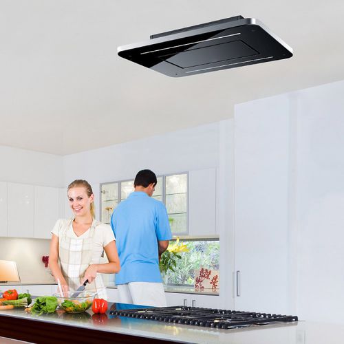 悬挂式吸油烟机 - LA-90-COSMIC-STRATOS-BLK - Luxair Cooker Hoods Kitchen Extractors - 回收利用 / 内置照明