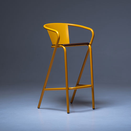 现代风格吧椅 - BICAstool CLASSIC - BICA chair - 户外 / 室内 / 彩绘金属