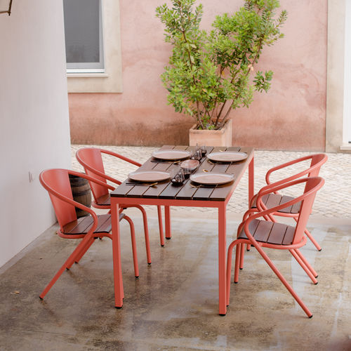 现代风格桌 - BICAtable CLASSIC - BICA chair - 木质 / 钢座桌脚 / 长方形