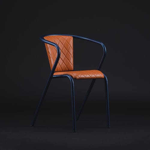现代风格椅子 - BICAchair GENTS - BICA chair - 室内 / 皮质 / 金属桌脚