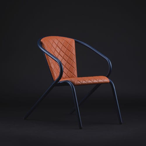 现代风格扶手椅 - BICAlounge GENTS - BICA chair - 皮质 / 钢 / 可回收