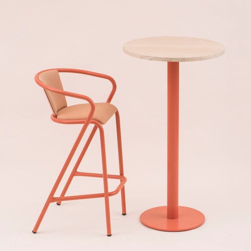 现代风格高脚桌 - BICAtable Central High Inborn - BICA chair - 木制贴皮 / 大理石 / 钢座桌脚