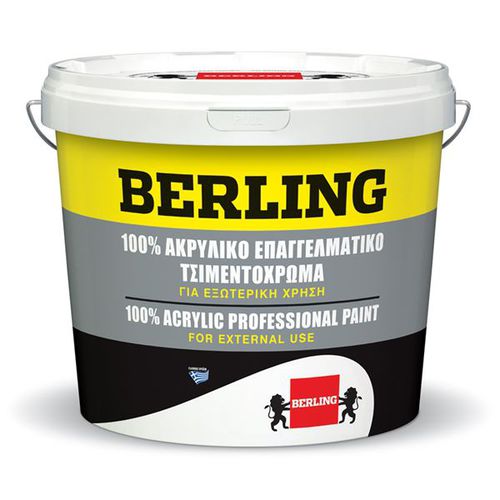 装饰油漆 - 100% ACRYLIC FOR ASBESTOS CEMENT ROOFS, TILE RED AND GREY - Berling Paints - 户外 / 墙面 / 用于混凝土