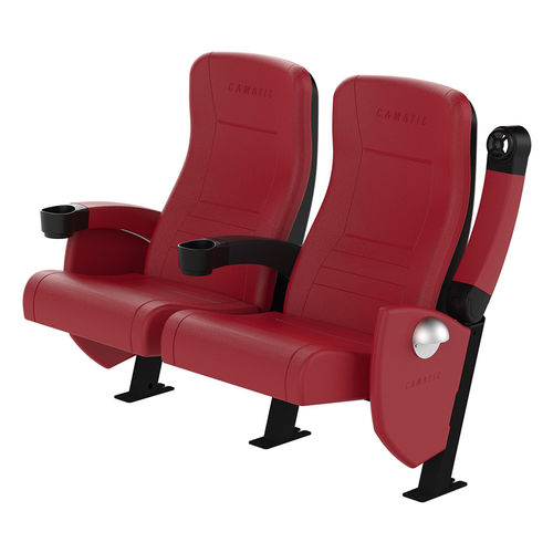 布料影院椅 - ACTIVA FIXED  - Camatic Seating - 皮质 / 商用 / 红色