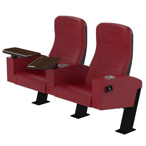 布料影院椅 - ACTIVA CLUB - Camatic Seating - 皮质 / 商用 / 红色