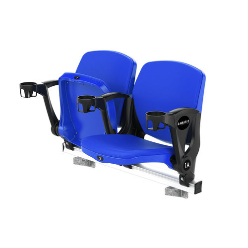 现代风格礼堂椅 - AXIOM VIP - Camatic Seating - 聚丙烯 / 折叠 / 红色