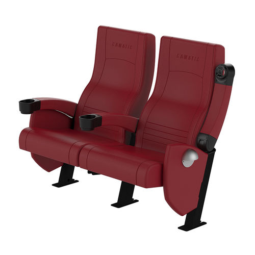 布料影院椅 - ODEON FIXED - Camatic Seating - 仿皮 / 商用 / 红色