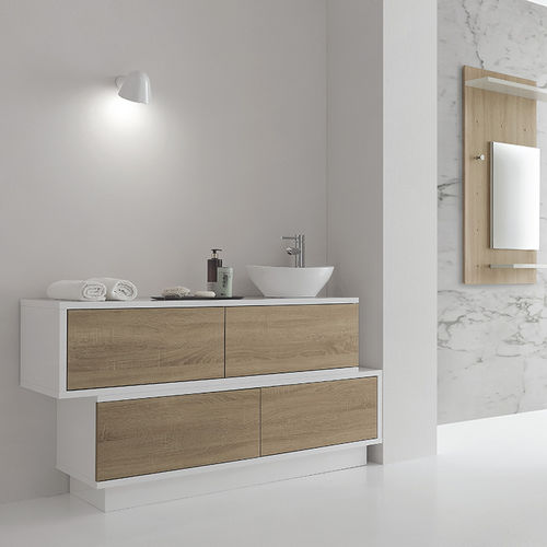 独立式台盆柜 - SWING SERIES - VISMARA Beauty&Spa Design - 栎木 / 鸡翅木 / 落叶松木