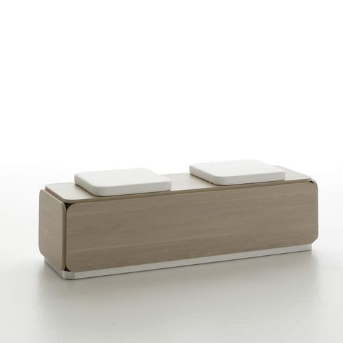 现代风格长椅 - NAT SOFA - VISMARA Beauty&Spa Design - 钢 / 三聚氰胺 / 天然栎木