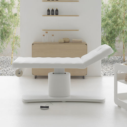 电动按摩床 - E-MOTION 2.0 - VISMARA Beauty&Spa Design - 磨砂不锈钢 / 层压材料 / 高度可调节