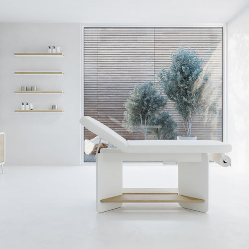 电动按摩床 - VIS - VISMARA Beauty&Spa Design - 天然栎木 / 带收纳 / 高度可调节