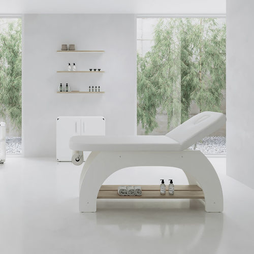 电动按摩床 - MADE - VISMARA Beauty&Spa Design - 天然栎木 / 带收纳 / 高度可调节