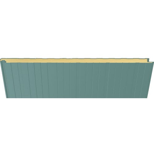 外墙夹芯板 - 3001 VERDE CLARO - HIANSA PANEL S.A - 用于屋顶 / 墙面 / 钢表面