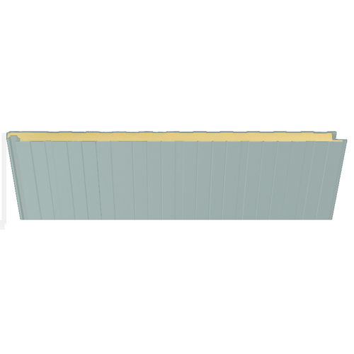 外墙夹芯板 - 5001 GRIS PERLA - HIANSA PANEL S.A - 用于屋顶 / 墙面 / 钢表面