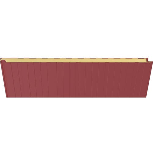 外墙夹芯板 - 7001 ROJO TEJA - HIANSA PANEL S.A - 用于屋顶 / 墙面 / 钢表面