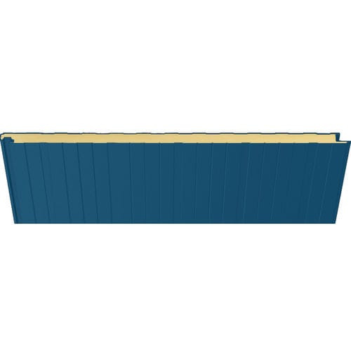 外墙夹芯板 - 5008 AZUL ARDOISE - HIANSA PANEL S.A - 用于屋顶 / 墙面 / 钢表面