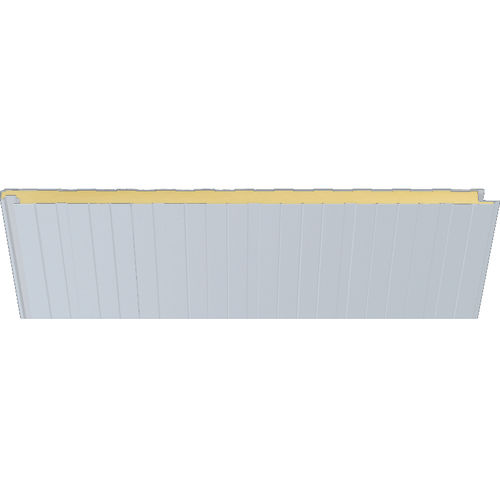 外墙夹芯板 - 9006 SILVER METALLIC  - HIANSA PANEL S.A - 用于屋顶 / 墙面 / 钢表面
