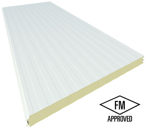 墙面夹芯板 - HFM - HIANSA PANEL S.A - 用于隔墙 / 钢表面 / 聚氨酯 PUR 内芯
