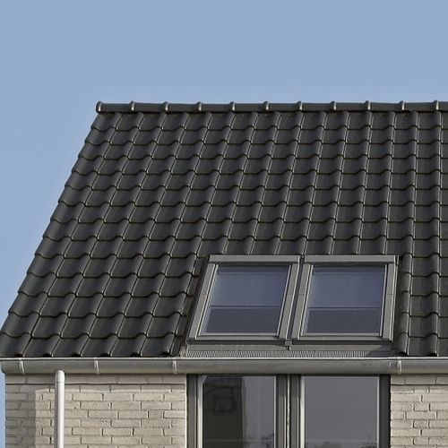 插接式瓦 - RT 876 - Randers Tegl A/S - 黏土 / 大型 / 黑色