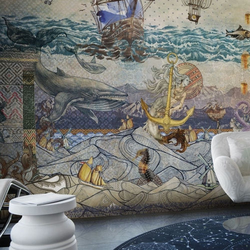 现代风格墙纸 - ATLANTIS - LondonArt Wallpapers - 无纺布 / PVC / 新艺术风格