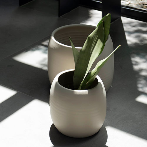陶瓷花盆 - Deco - Herstera Garden S.L. - 绳编 / 独立式 / 圆形