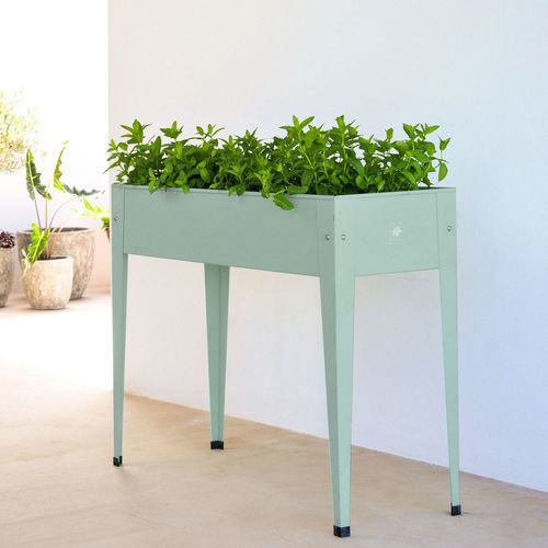 电镀钢花园种植箱 - Grow Table - Herstera Garden S.L. - 钢 / 木质 / 家用