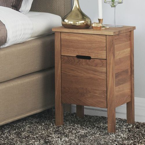 现代风格床头柜 - CORONA  - Jensen - 栎木 / 长方形 / 带抽屉