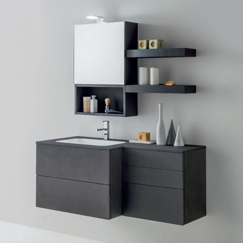 壁挂式台盆柜 - PLAY.11 - ilma srl - 木质 / Corian®可丽耐 / 现代风格