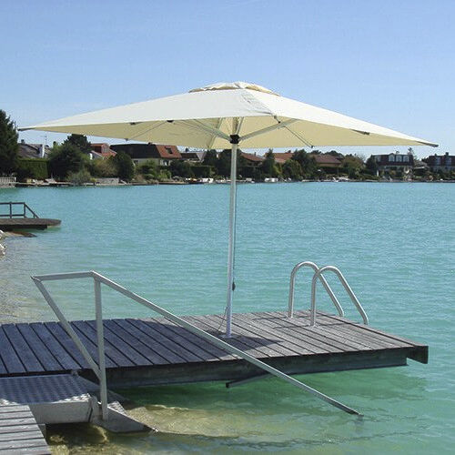 正方形遮阳伞 - PATIO PRO - Solero Parasols - 支杆居中 / 帆布 / 铝制