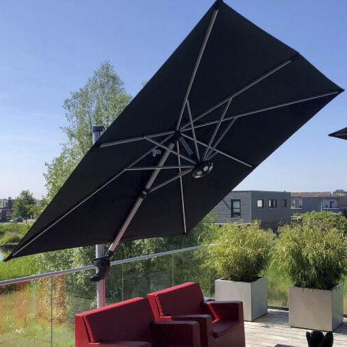 正方形遮阳伞 - CIELO PRO - Solero Parasols - 边柱 / 回转 / 倾斜杆