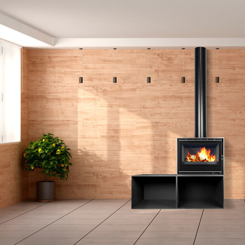 木材采暖炉 - DIAMANTINE 70 EcoDesign - BELLIDO Manufacturas Metálicas, S.L. - 9 kW / 落地式 / 现代风格
