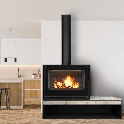 木材采暖炉 - DIAMANTINE 80 EcoDesign - BELLIDO Manufacturas Metálicas, S.L. - 11 kW / 猫脚 / 现代风格