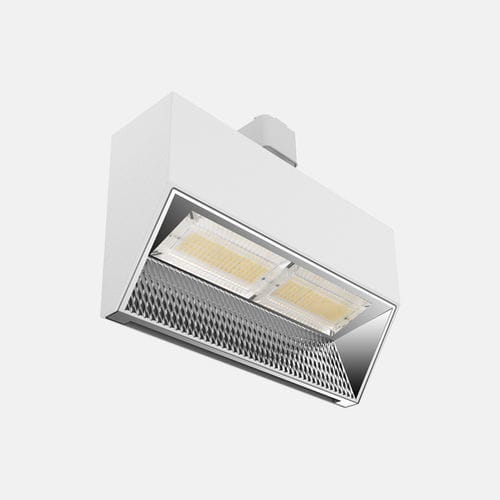 LED式轨道灯 - MILO  - Kinglumi Co., Ltd. - 矩形 / 铝制 / 镀铬金属