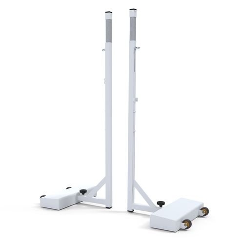 移动式羽毛球网立柱 - S27240 - SODEX SPORT - 钢 / 白色 / 热漆处理