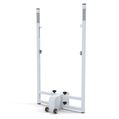 移动式羽毛球网立柱 - S27263 - SODEX SPORT - 钢 / 白色 / 热漆处理