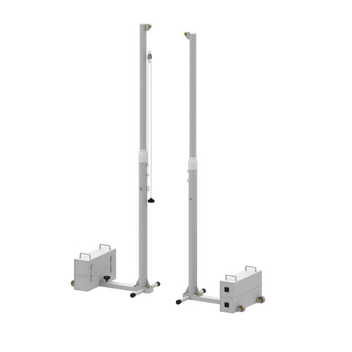 移动式排球网架 - S30052 - SODEX SPORT - 电镀钢 / 白色 / 热漆处理